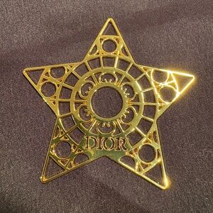 Dior Gold Star Ornament